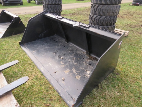 72" High volumn Tomahawk skidsteer bucket