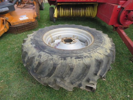 Titan 16.9-30 Tractor tire & Rim loaded