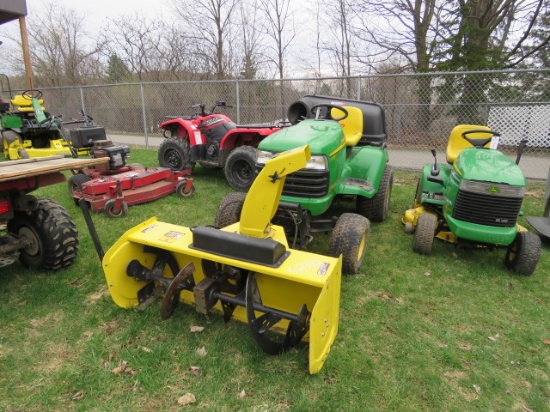 JDX475 w/54c mower deck, w/54 blade bagger 47 snowblower