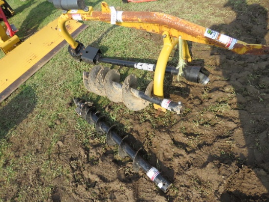 County Line posthle digger w/2 augers 12in, 6in