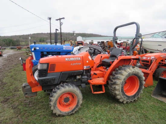 Kubota L3400 tractor HST 4wd really nice one set outlets