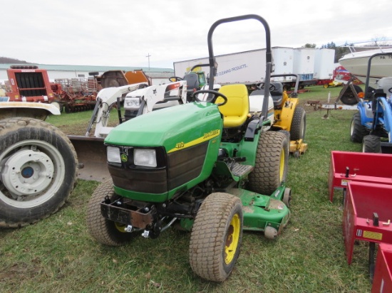 JD 4110 4wd  w/HST 60"belly mount mower 1320 hrs