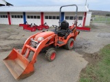 Kubota BX25D w/loader & backhoe 4wd hourmeter not readable