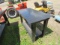 STEEL TABLE 57 1/4 X 31 1/2 X 32 (36 TO TOP BACK SPLASH)