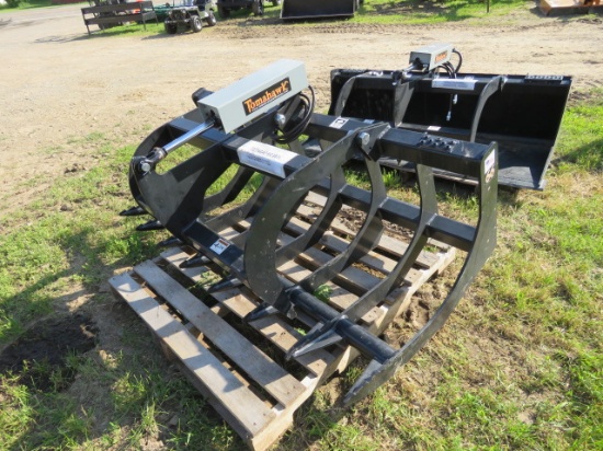 TOMAHWK 66" SINGLE SKIDSTEER BRUSH GRAPPLE