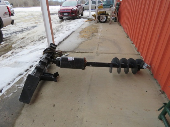 JCT SKIDSTEER POST HOLE DIGGER WITH 12 INCH AUGER