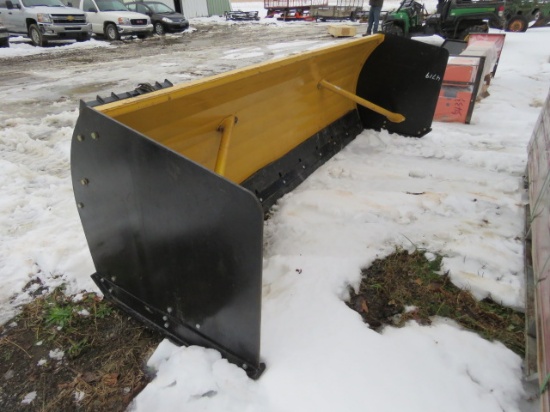 10FT HEAVY DUTY TITAN SKIDSTEER SNOW PUSHER WITH RUBBER CUTTING EDGE