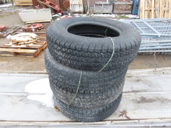 GOOD USED SET OF 4 DURO ST205/75D15 TRAILER TIRE