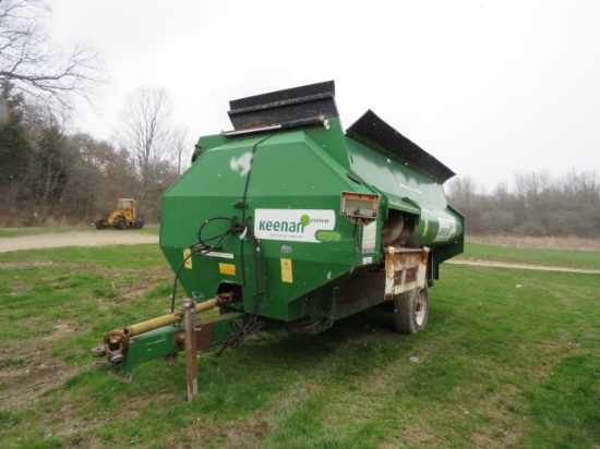 KEENAN GRINDER MIXER WAGON MAX SCALES HAVE A COUPLE BROKEN WIRES