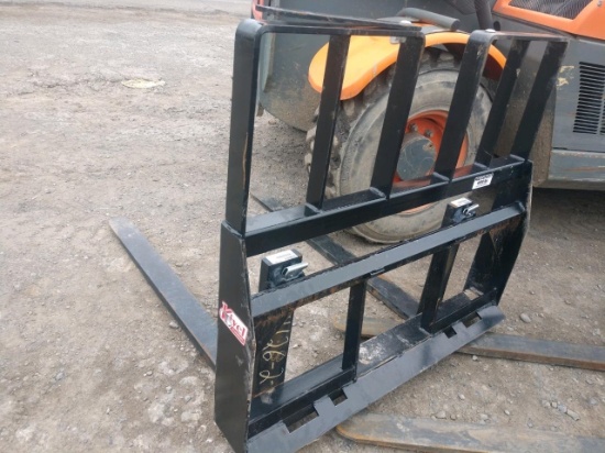 KIVAL HEAVY DUTY 48" 4200LB WALK THROUGH PALLET FORKS NEW