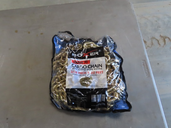 BOXER CARGO CHAIN DOUBLE HOOK, 5/16 X 20FT GRADE 70 (6600LBS)