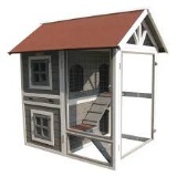 ADVANTEK THE ROW HOUSE GREY RABBIT HUTCH