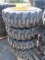 4 LOADMAX 10-16.5 NHS SKIDSTEER TIRES ON NEW HOLLAND RIMS ALL FOR ONE MONEY