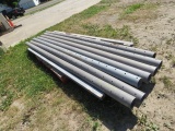 PALLET OF PVC DRAINAGE PIPE & BARN DOOR TRACK