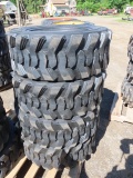 4 LOADMAX 12-16.5 NHS SKIDSTEER TIRES ALL FOR ONE MONEY