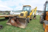 2000 NEW HOLLAND 555E BACKHOE 4956 HOURS WITH 2 BUCKETS