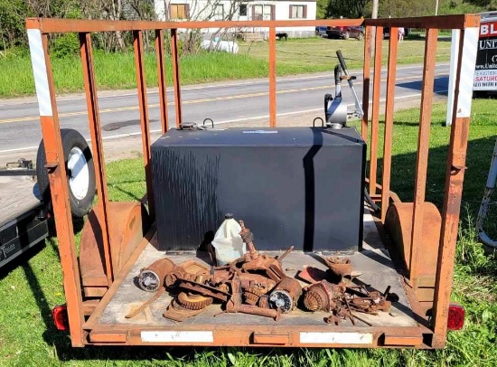 10' SINGLE AXEL OPEN TRAILER