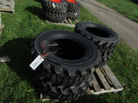 4 LOADMAX 12-16.5 NHS SKIDSTEER TIRES