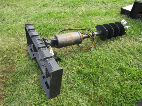 JCT UNUSED SKIDSTEER POST HOLE DIGGER W/12" AUGER