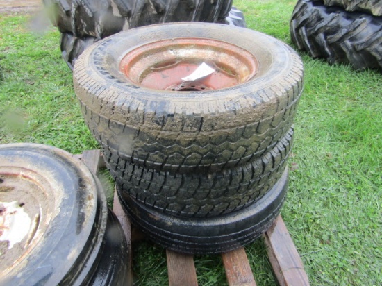 3 TIRES MASTERCRAFT 225/75 R16 ON RIMS