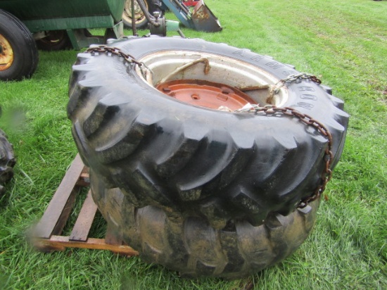 2 ARMSTRONG H-TRACTION LUG TRACTOR TIRES 8 LUG