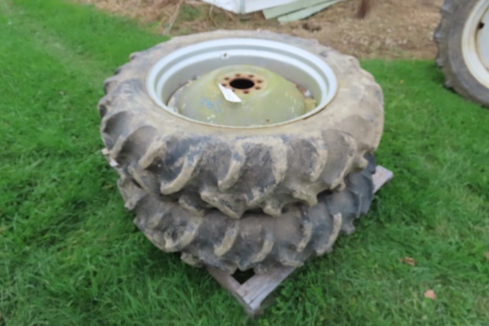 GOOD YEAR 11.2-20 TRACTOR TIRES ON RIMS 8 LUG