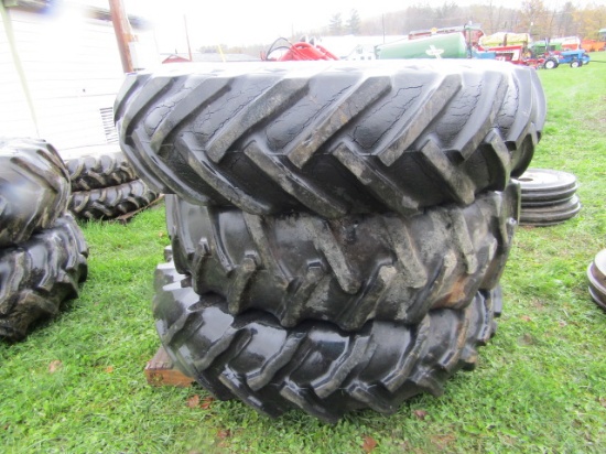 3 GOODYEAR 14.9-38 TIRES WITH RIMS