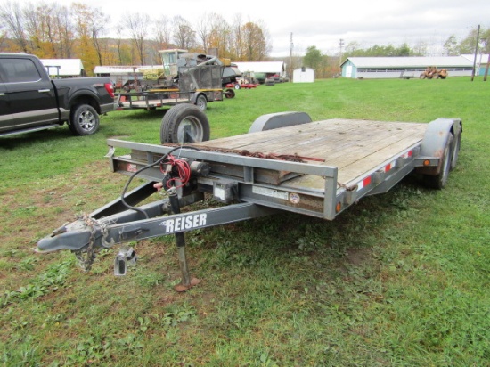 2017 REISER WOOD CAR HAULER 18FT - 16 DECK 2 DOVE W/ TRAVELER
