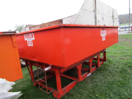 FICKLIN 213 GRAVITY BOX WITH WOOD EXTENSION SIDES