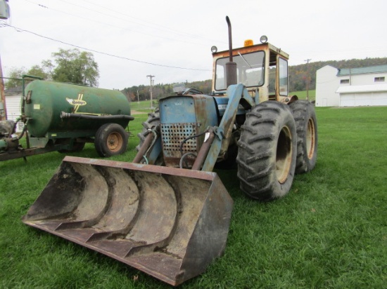 FORD COUNTY 754 TRACTOR W/LOADER 3037 HRS CAB