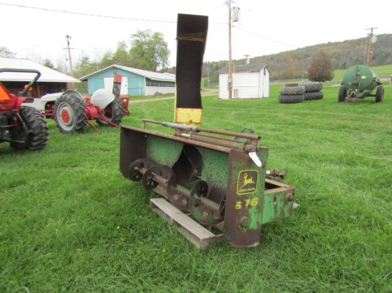 JOHN DEERE 676 3PT HITCH SNOWBLOWER SERIAL #W00676X001627