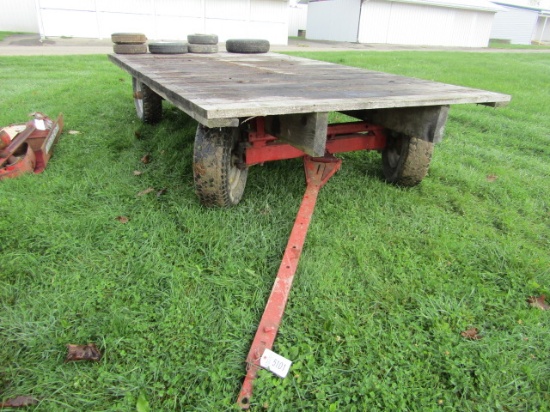 FLAT WAGON ON RUNNING GEAR