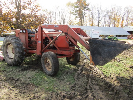 ALLIS CHALMERS ONE SIXTY DIESEL WITH 460 LOADER 3PT HITCH 540 PTO,