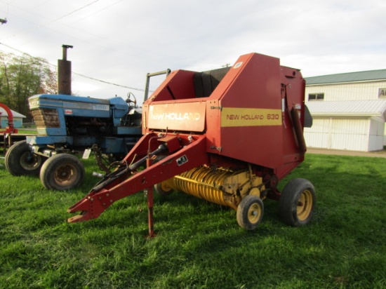 NEW HOLLAND 630 ROUND BALER VERY CLEAN, PICKUP HEAD HAS PAINTED