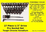 POWERBUILT 27PC 1/2
