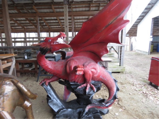 DRAGON CAST ALUMINUM 7FT TALL X APROX 5FT LONG