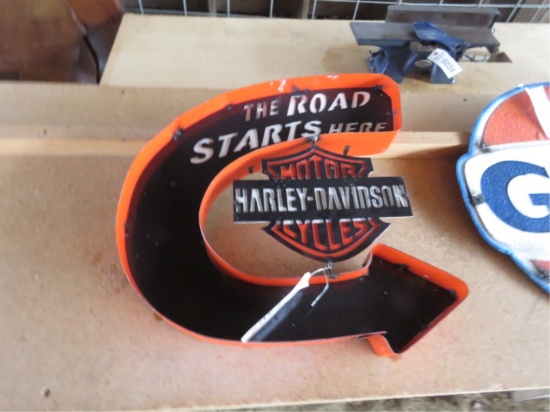 METAL HARLEY DAVIDSON SIGN