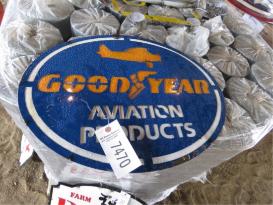 METAL GOODYEAR SIGN