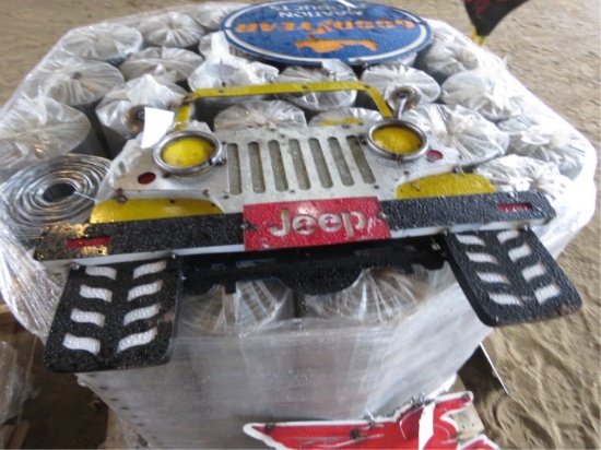 METAL JEEP SIGN