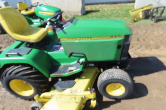 JOHN DEERE 455 WITH 54" YELLOW BLADE