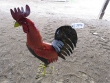 METAL COCK CHICKEN 4FT RED