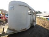 2007 HOMEMADE CATTLE TRAILER, CONSIGNOR FEELS ITS OLDER