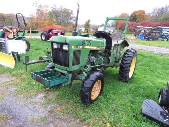 JOHN DEERE 850 TRACTOR RUNS & DRIVES JUST NEEDS NEW BATTERY
