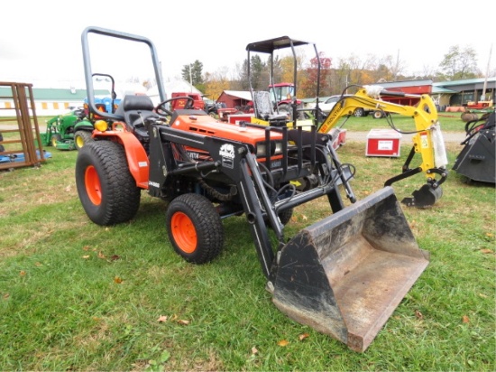 KIOTI LB1714 4WD WITH RHINO LOADER 24065 173HRS
