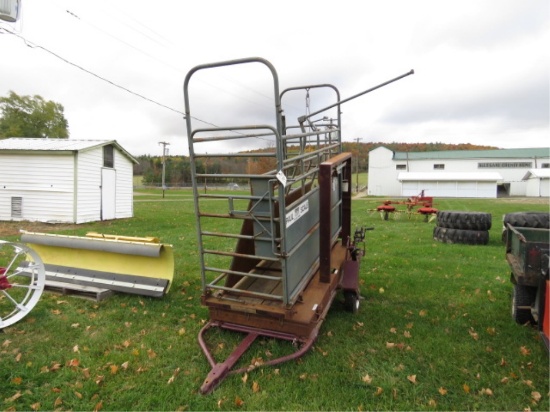PAUL LIVESTOCK SCALE ON TRAILER - WE HAVE THE WEIGHTS