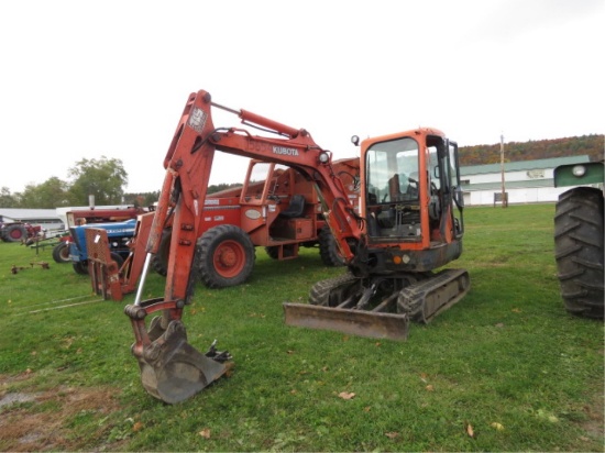KUBOTA KX91-3 EXCAVATOR W/ 6075 HOURS S#2099Y CAB HEAT UNIT