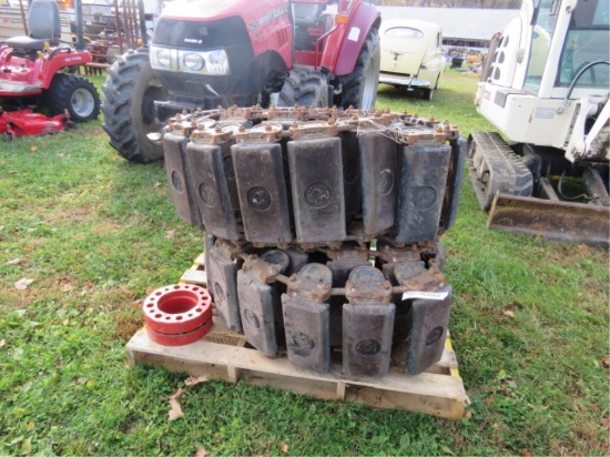 SKIDSTEER TRACKS WITH SPACERS LIKE NEW CONDITION