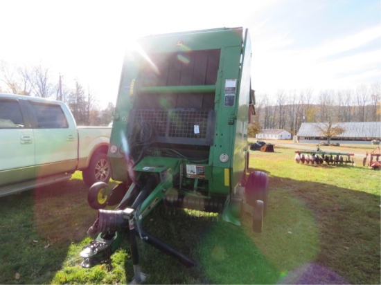 JOHN DEERE 467 MEGA WIDE SILAGE SPECIAL ROUND BALER W/NET WRAP