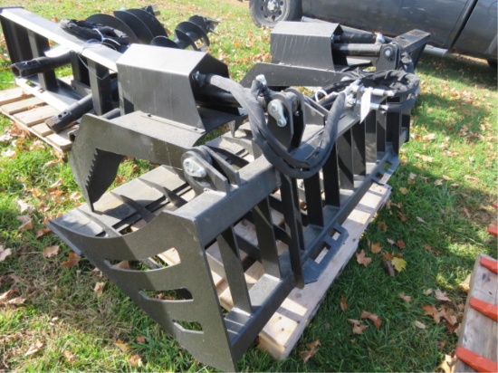 GREAT BEAR 72" SKIDSTEER HD DOUBLE BRUSH ROCK GRAPPLE