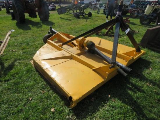 7FT 3PT HITCH BRUSH HOG WITH SLIP CLUTCH DOES HAVE RUST HOLES